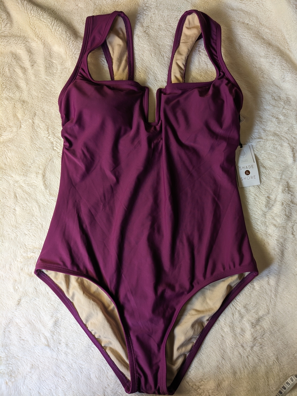 Shade & Shore Plum One-Piece Swimsuit